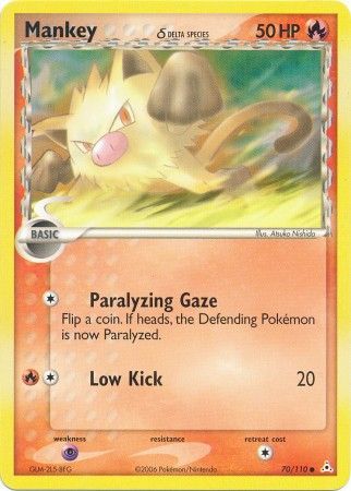 Mankey (delta species) 70/110-Kantocards