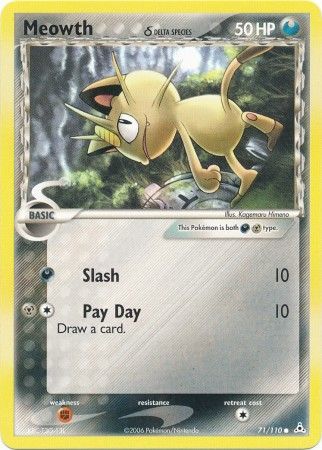 Meowth (delta species) 71/110-Kantocards