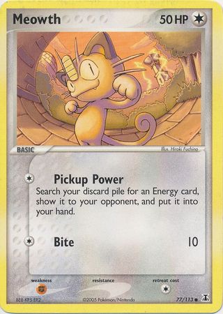 Meowth 77/113-Kantocards