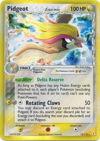 Pidgeot (delta species) 14/110-Kantocards