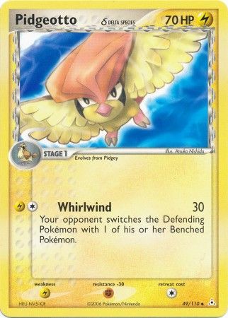 Pidgeotto (delta species) 49/110-Kantocards
