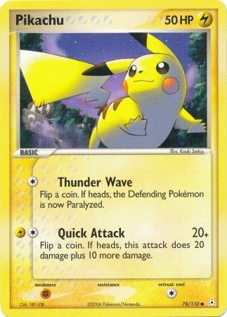 Pikachu 78/110-Kantocards
