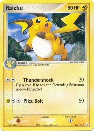 Raichu 51/110-Kantocards