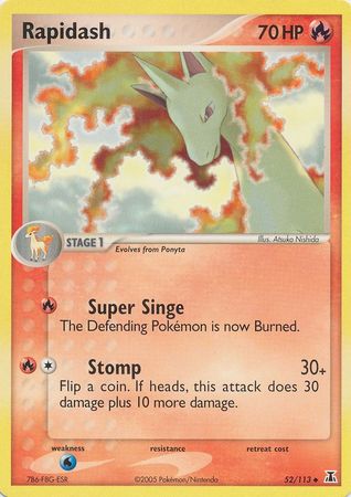 Rapidash 52/113-Kantocards
