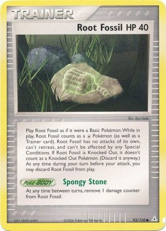 Root Fossil 93/110-Kantocards