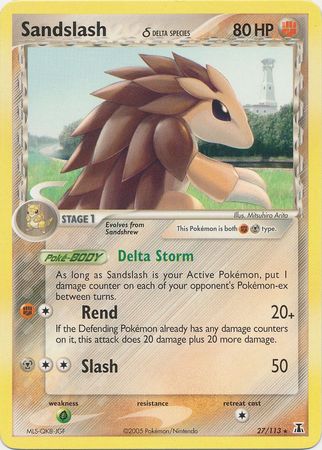 Sandslash (delta species) 27/113-Kantocards