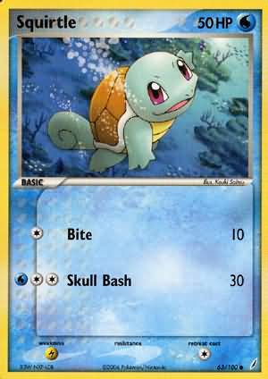 Squirtle 63/100-Kantocards