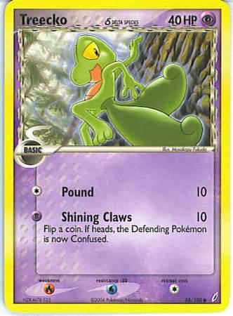 Treecko (delta species) 68/100-Kantocards