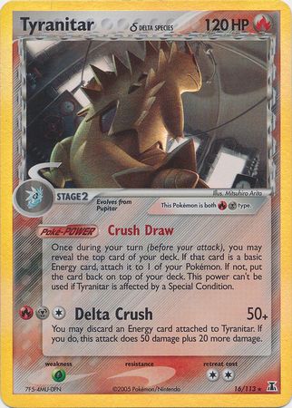 Tyranitar (delta species) 16/113-Kantocards