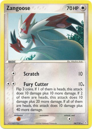 Zangoose 34/110-Kantocards