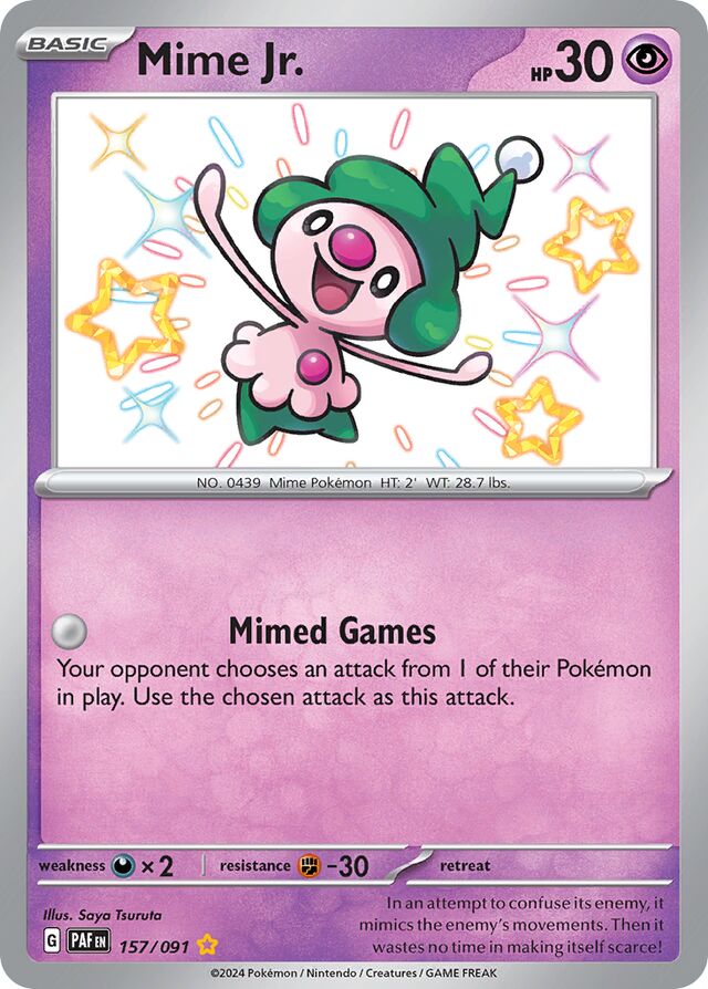 Mime Jr. 157/091 - Shiny Rare-Kantocards