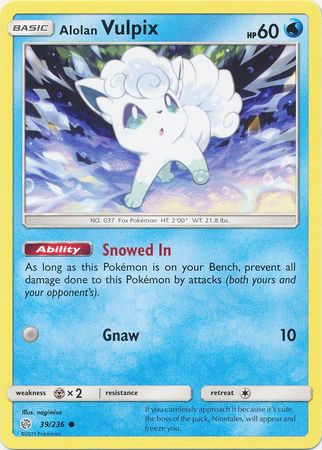 Alolan Vulpix 39/236-Kantocards