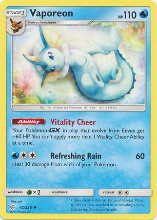 Vaporeon 42/236-Kantocards