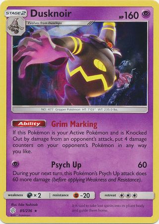 Dusknoir 85/236 - Holo-Kantocards