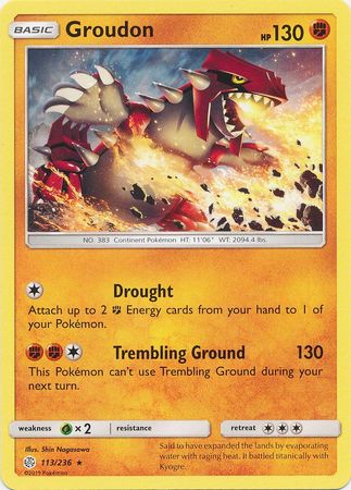 Groudon 113/236-Kantocards
