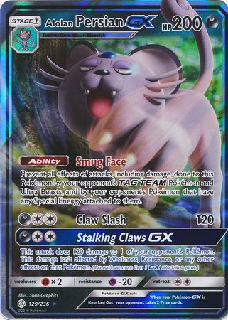 Alolan Persian GX 129/236-Kantocards