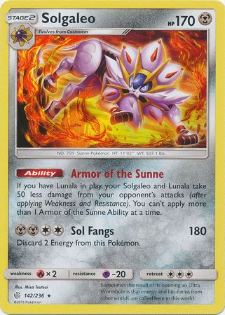 Solgaleo 142/236 - Holo-Kantocards
