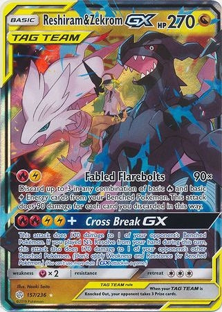 Reshiram & ZekromTag Team GX 157/236-Kantocards