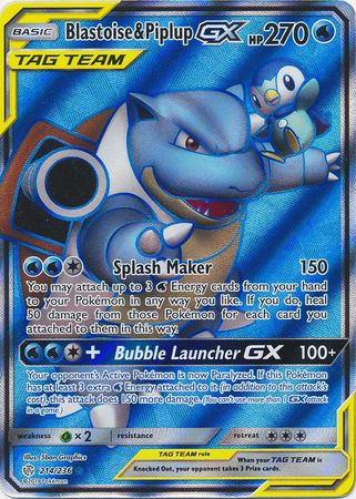 Blastoise & PiplupTag Team GX 214/236 - Full Art-Kantocards