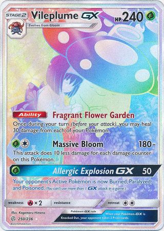 Vileplume GX 250/236 - Hyper Rare-Kantocards