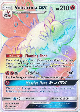 Volcarona GX 252/236 - Hyper Rare-Kantocards