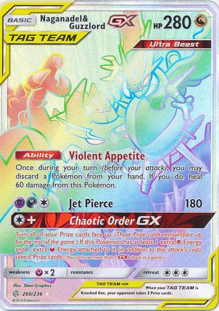 Naganadel & GuzzlordTag Team GX 260/236 - Hyper Rare-Kantocards