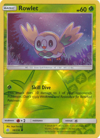 Rowlet 18/236 - Holo Reverse-Kantocards