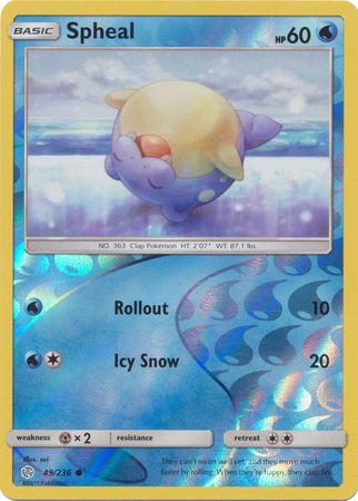 Spheal 49/236 - Reverse Holo-Kantocards