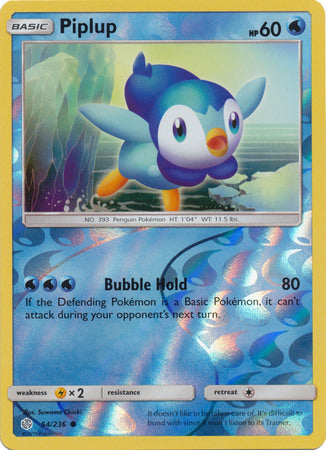 Piplup 54/236 - Reverse Holo-Kantocards