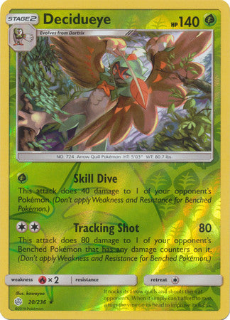 Decidueye 20/236 - Holo Reverse-Kantocards