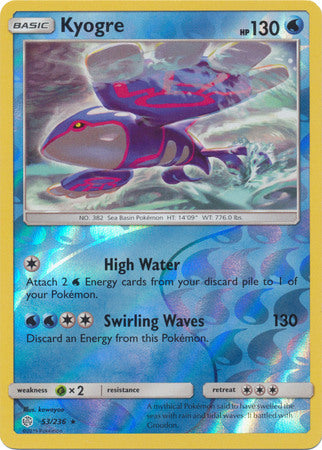 Kyogre 53/236 - Holo Reverse-Kantocards