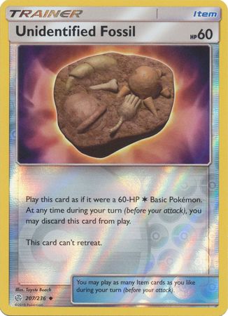 Unidentified Fossil 207/236 - Holo Reverse-Kantocards