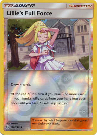 Lillie's Full Force 196/236 - Holo Reverse-Kantocards