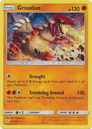 Groudon 113/236 - Holo-Kantocards