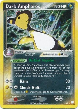 Dark Ampharos 2/109-Kantocards