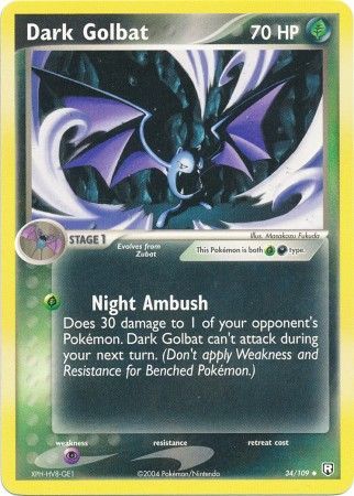 Dark Golbat 34/109-Kantocards