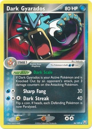 Dark Gyarados 36/109-Kantocards