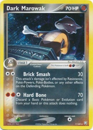 Dark Marowak 7/109-Kantocards