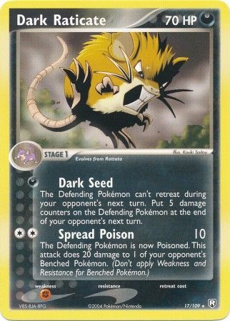 Dark Raticate 17/109-Kantocards