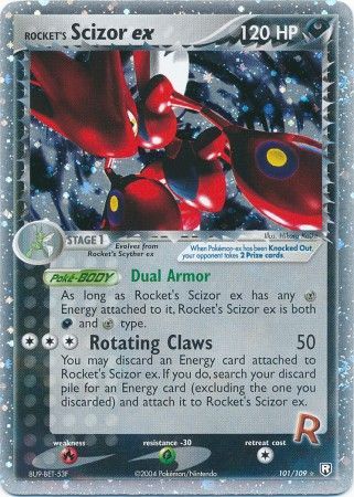 Rocket's Scizor ex 101/109-Kantocards