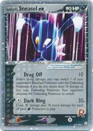 Rocket's Sneasel ex 103/109-Kantocards
