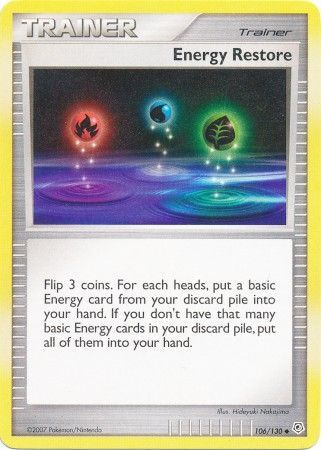 Energy Restore 106/130-Kantocards