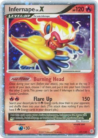 Infernape LV.X 121/130-Kantocards