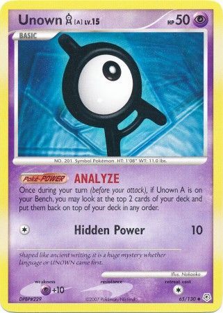 Unown A 65/130-Kantocards