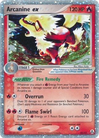 Arcanine ex 83/92-Kantocards