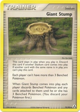 Giant Stump 75/92-Kantocards