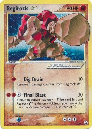 Regirock Star 91/92-Kantocards