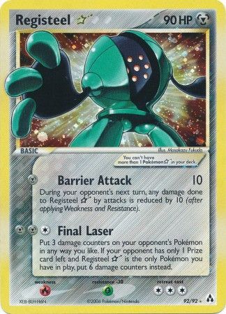 Registeel Star 92/92-Kantocards