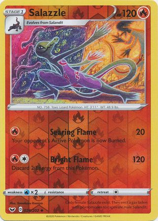 Salazzle 028/202 - Reverse Holo-Kantocards