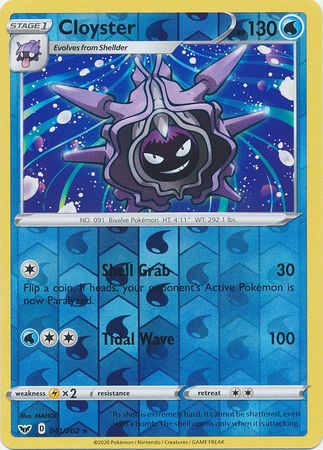 Cloyster 041/202 - Reverse Holo-Kantocards